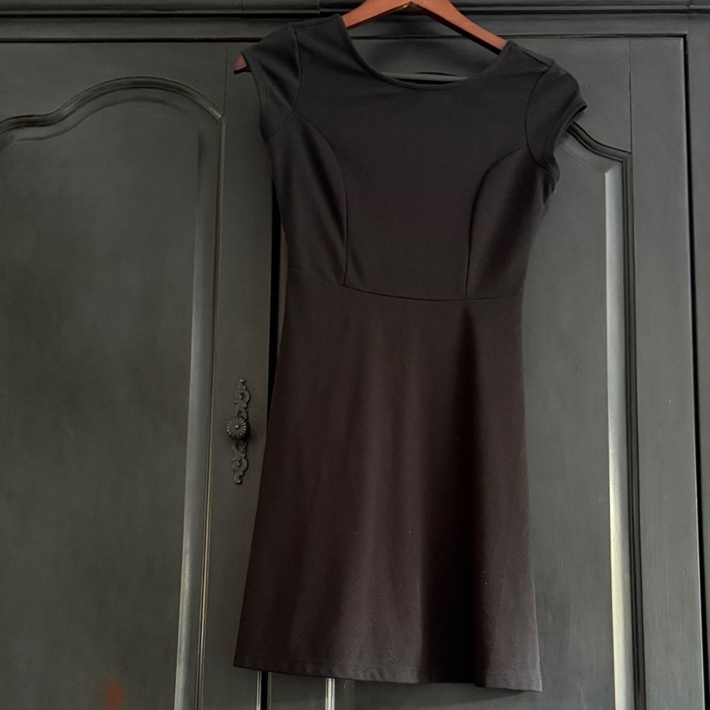 Old Navy Classic Black Jersey Mini Dress